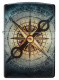 Зажигалка ZIPPO Compass Ghost с покрытием Glow In The Dark Green, латунь/сталь, черная, 38x13x57 мм