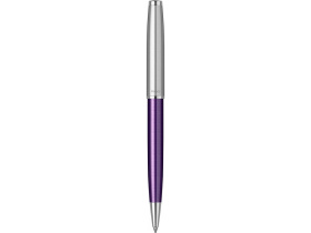Шариковая ручка Parker Sonnet Essentials Violet SB Steel CT, цвет чернил black, перо: M, в подарочной упаковке.