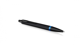Шариковая ручка Parker IM Vibrant Rings Flame Blue,стержень: M, цвет чернил: Blue, в подарочной упаковке.