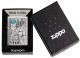 Зажигалка ZIPPO Wolf Design с покрытием Brushed Chrome, латунь/сталь, серебристая, 36x12x56 мм