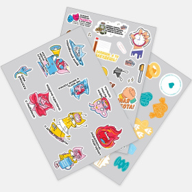Наклейки UV-DTF Stiker Pack на заказ, L