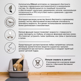 ELITECAT Наполнитель комкующийся с ароматом детской пудры "Baby Powder", 11.4л / 10кг