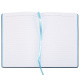 Ежедневник Bookmark, недатированный, черный с голубым