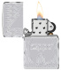 Зажигалка ZIPPO Armor® с покрытием High Polish Chrome, латунь/сталь, серебристая, 38x13x57 мм