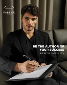 Ручка перьевая Parker "Ingenuity Black BT" перо: F, цвет чернил: blue/black, в подарочной упаковке.