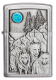 Зажигалка ZIPPO Wolf Design с покрытием Brushed Chrome, латунь/сталь, серебристая, 36x12x56 мм
