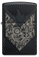 Зажигалка ZIPPO Armor® с покрытием Black Matte, латунь/сталь, чёрная, матовая, 38x13x57 мм