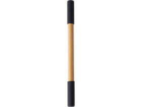 Вечный карандаш и ручка из бамбука Black bamboo, натуральный и черный