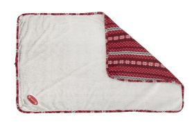 SCRUFFS Одеяло для животных с игрушкой, бело-красное, 110x72,5 (Великобритания)