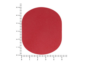 ПАТЧ ОВАЛ nubuk (красный) 6,0 х 5,0 см