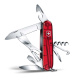 Нож перочинный VICTORINOX Climber, 91 мм, 14 функций, полупрозрачный красный