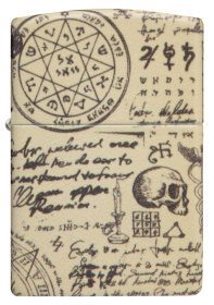 Зажигалка ZIPPO Alchemy Design с покрытием 540 Matte, латунь/сталь, бежевая, матовая, 38x13x57 мм