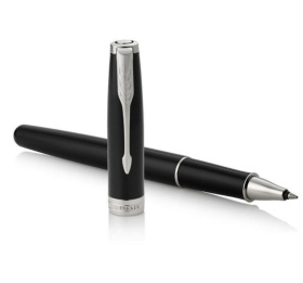 Ручка-роллер Parker Sonnet T539, цвет: Laque Black СT,  стержень: F, цвет чернил: black, в подарочной упаковке