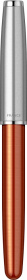 Ручка-роллер Parker Sonnet Essentials Orange SB Steel CT, цвет чернил black,перо: F, в подарочной упаковке.