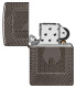 Зажигалка ZIPPO Armor® с покрытием Black Ice®, латунь/сталь, чёрная, 29x10x60 мм