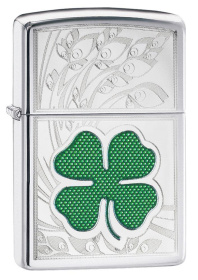 Зажигалка ZIPPO Classic с покрытием High Polish Chrome, латунь/сталь, серебристая, 36x12x56 мм