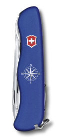 Нож перочинный VICTORINOX Skipper, 111 мм, 18 функций, с фиксатором лезвия, со шнурком, синий
