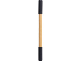 Вечный карандаш и ручка из бамбука Black bamboo, натуральный и черный