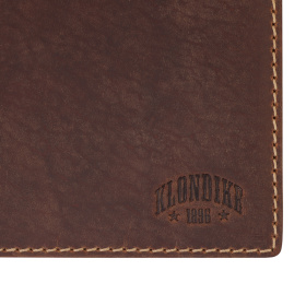 Бумажник KLONDIKE Yukon, натуральная кожа в коричневом цвете, 13 х 2,5 х 10 см