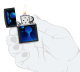 Зажигалка ZIPPO Lava Lamp с покрытием Black Light, латунь/сталь, черная,матовая 38x13x57 мм