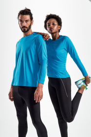 Футболка с длинным рукавом Sporty LSL Men, ярко-бирюзовая