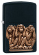 Зажигалка ZIPPO Classic с покрытием Black Matte, латунь/сталь, чёрная, матовая, 36x12x56 мм