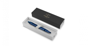 Шариковая ручка Parker IM Monochrome Blue, стержень:M, цвет чернил: blue, в подарочной упаковке.