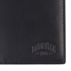 Визитница KLONDIKE Claim, натуральная кожа в черном цвете, 8 х 1,5 х 10,5 см