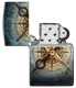 Зажигалка ZIPPO Compass Ghost с покрытием Glow In The Dark Green, латунь/сталь, черная, 38x13x57 мм