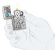 Зажигалка ZIPPO Wolf Design с покрытием Brushed Chrome, латунь/сталь, серебристая, 36x12x56 мм