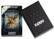 Зажигалка ZIPPO Compass Ghost с покрытием Glow In The Dark Green, латунь/сталь, черная, 38x13x57 мм