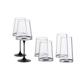Хрустальный бокал для игристого вина на магните Trebonn SplitGlass, 2 шт, 320 мл