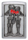 Зажигалка ZIPPO Couple Love с покрытием Brushed Chrome, латунь/сталь, серебристая, 36x13x57 мм
