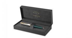 Шариковая ручка Parker 51 Premium Forest Green GT стержень: M, цвет чернил: black, в подарочной упаковке.