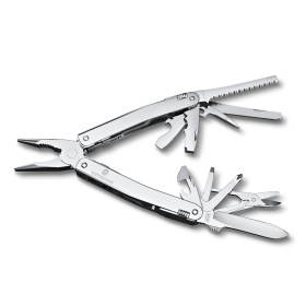 Мультитул VICTORINOX SwissTool Spirit MX, 105 мм, 24 функции, серебристый, в нейлоновом чехле