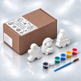 Набор для творчества из гипса Время чудес, белый