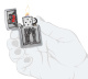 Зажигалка ZIPPO Couple Love с покрытием Brushed Chrome, латунь/сталь, серебристая, 36x13x57 мм