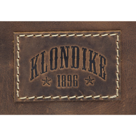 Сумка KLONDIKE Native, натуральная кожа в коричневом цвете, 39 х 10 х 31 см