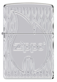 Зажигалка ZIPPO Armor® с покрытием High Polish Chrome, латунь/сталь, серебристая, 38x13x57 мм